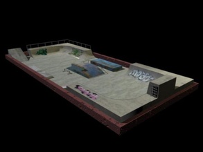 Skate Park mimarlık arenas bmx şehir yarım takla model açık otopark boru rampa sahne sk8 skate spor yapısı t0tal tutulması 3d print model - Mito3D
