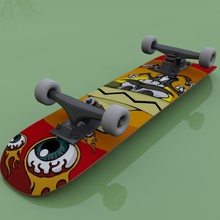 skate board model moskitopr outdoor sk8 skateboard skater sport toy truck wheel 3d print model - Mito3D