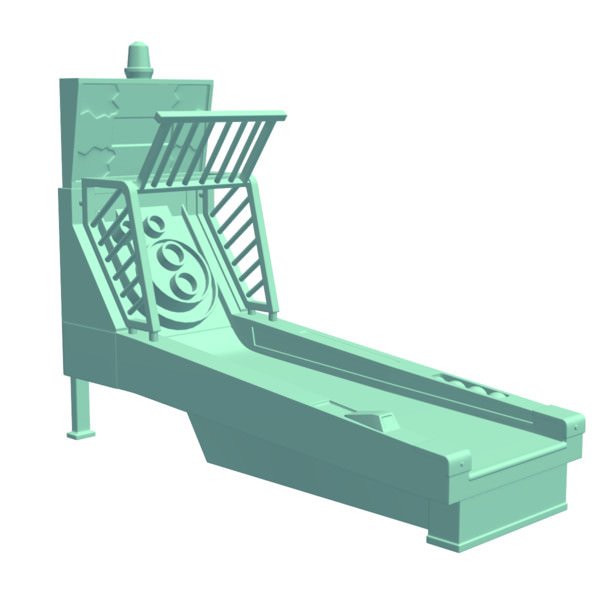 al skeeball v1 los juguetes imprimible lowpoly 3D print model - Mito3D