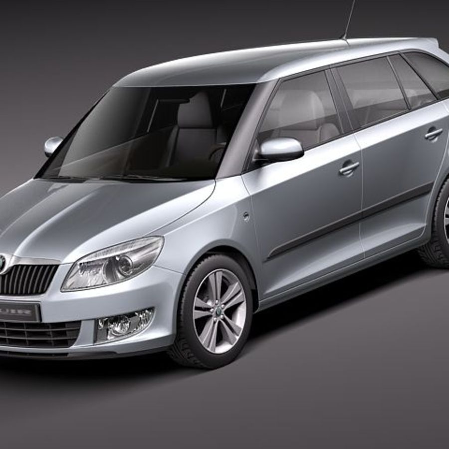 skoda fabia combi 2011 2010 2012 2013 2014 avant de carro checa propriedade facelift fl alemanha kombi modelo limousine squir do veículo vagão 3D print model - Mito3D