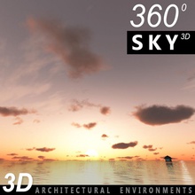 sky 3d sunset 042 architecture atmosphere background blue cloud day earthmapper environments even heaven landscape model moon morning overcast panoramic scene skydome space sun weathered 3d print model - Mito3D