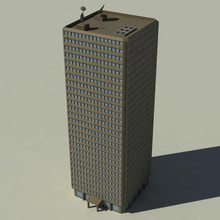 rascacielos de la arquitectura edificio ciudad casa metropolitana newyork odio carretera el raspador cielo calle estructura torre urbano 3d print model - Mito3D