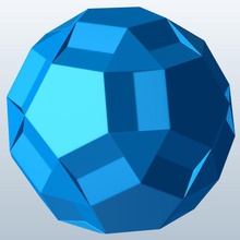 piccolo dodecicosidodecahedron v1 piccola i simboli la geometria stampabile lowpoly della 3d print model - Mito3D