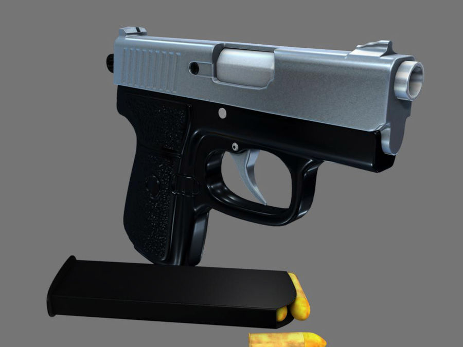 küçük tabanca kurşun silah model yourturbomodeler 3D print model - Mito3D