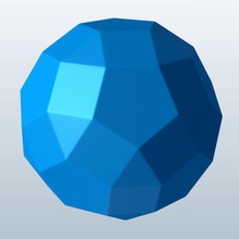 kleine rhombicosidodecahedron v1 klein Symbole geometrie bedruckbar ist lowpoly der 3d print model - Mito3D