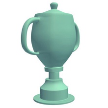 smallcup v1 piccola tazza il trofeo statue busti stampabile lowpoly 3d print model - Mito3D