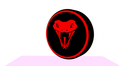 snake logo item props 3d print model - Mito3D