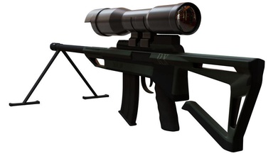 rifle sniper 3d armadura arma inferior militar modelo moderno poli rianmaicol a guerra 3d print model - Mito3D