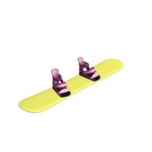snowboard v1 womens sports figures equipment printable lowpoly 3d print model - Mito3D