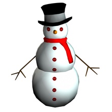 bonhomme de neige animé truqué maya 3d animées l'animation le bouddha la carotte caractère les fêtes noël froid mignon drôle chapeau vacances à thème l'homme glace modèle rig l'écharpe d'arbre en arbre blanc d'hiver 3d print model - Mito3D