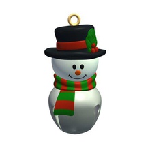 snowman v2 kardan adam süs mevsim yazdırılabilir lowpoly 3d print model - Mito3D