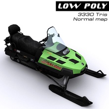 snowmobile ski-doo 3dfreelancerus bike brp doo game gameready lower lowpoly model motorcycle pbr poly ready real scooter ski skidoo sled snow snowbike sport time vehicle winter 3d print model - Mito3D