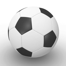 soccer ball 3d balls equipment football game green3dart mental model ray sewing soccerball spheres sport 3d print model - Mito3D