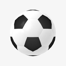soccer ball 3ds balls dae dxf fbx football iolus lightwave lwo model obj sport test 3d print model - Mito3D