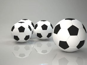 soccer ball Fußball 3d Bälle cemileca Spiel Modell sport 3d print model - Mito3D
