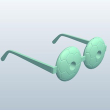 soccer balls v1 glasses apparel printable lowpoly 3d print model - Mito3D