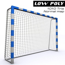 soccer goal 3dfreelancerus arenas equipment field football frame game gate goaly lower lowpoly model net olympic playing poly ready real sport stadium time 3d print model - Mito3D