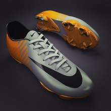 sapatos de futebol - chuteiras inicialização pé calçado grama mercurial modelo a nike redtrey os tênis esporte relva vapor 3d print model - Mito3D