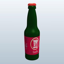 garrafa de refrigerante v2 soda recipientes printable lowpoly 3d print model - Mito3D