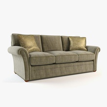sofá-8 3d 8 butaca clásico el sofá divan plegado mobiliario muebles vivir alquiler de tumbonas modelo ms dessi la almohada sala 3d print model - Mito3D