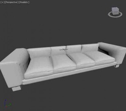 sofa bed furniture 3d print model - Mito3D
