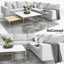 sofa boconcept indivi carpet couch design furnishings furniture interior live lounger model pillow room seat table zdzislaw1 3d print model - Mito3D