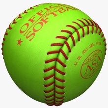 softball 3d molier 3ds american asa ballpark balls bat diamond equipment field game gear hobbies max model outfield pitch pitcher sport vray 3d print model - Mito3D