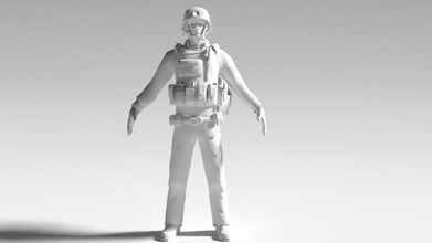 soldier bf3 character guys human humanoid guy limon4ik9898 male man melee military model 3d print model - Mito3D