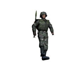 soldat de rpg-7 7 l'afghanistan animées anti antichar battledwarf caractère tchétchène la grenade arme à feu les gars l'homme lanceur sexe masculin militaires modèle rpg rpg7 le russe réservoir l'arme 3d print model - Mito3D