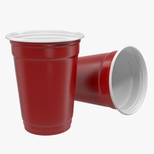 plastik bardak 3d molier Görünümüdür içecek kamp kap tek kullanımlık içme hızlı Fikstür gıda mobilyalar uluslararası mutfak kapak model mug parti piknik taşınabilir gerçekçi kırmızı soda solo V-ray'in 3d print model - Mito3D