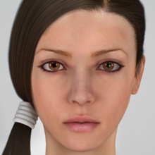 sonia head character face female girl human lady people softon woman 3d print model - Mito3D