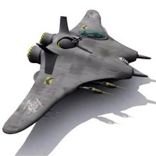space fighter ship aircraft airplane alien fi fleet military model mother mvproduction plane sci scifi shipping spacecraft spaceship spacestation station ufo war 3d print model - Mito3D