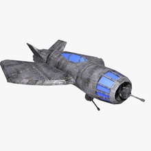 space fighter tigron 3svapp aircraft battle fi lower military model plane poly sci shipping spacecraft spaceship ufo 3d print model - Mito3D