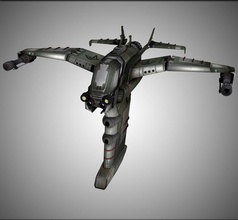 nave espacial de combate 3d 3dgaby aeronaves avião artesanato lutador militar modelo frete espaço estrela ufo wraith 3d print model - Mito3D
