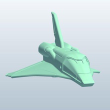 space shuttle endeavour v1 Raum - bemühen äußeren Raumschiff bedruckbar ist lowpoly Weltraum-Raumschiff 3d print model - Mito3D