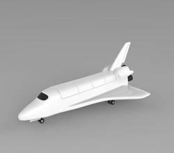 o espaço de transporte 105 3d aeronaves endeavour modelo a nasa orbiter ov ov105 photoreal realista foguete rocketship nave espacial estação melhor 2000 ufo nós 3d print model - Mito3D