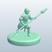 spanishconquistadorsspear v1 spanish conquistadors spear people printable lowpoly 3d print model - Mito3D