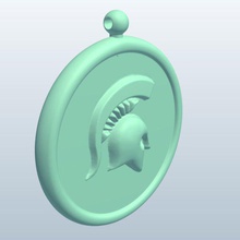 spartan helmet v1 fob items printable lowpoly 3d print model - Mito3D