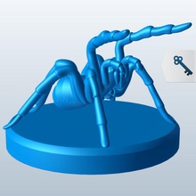 spider-armor-Platten wieder v1 Gepanzerte spider mythische Kreaturen Rüstung Platten zurück bedruckbar ist lowpoly 3d print model - Mito3D
