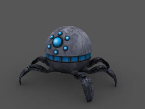 spider robot low poly 3d animated art character fi future game lower model mska rig sci science 3d print model - Mito3D