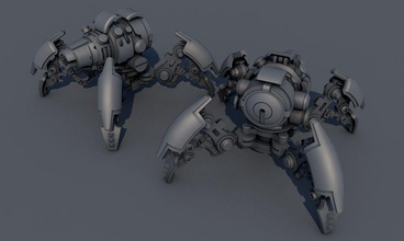 spider tank m-04 04 3d animated cannon character desert design droid dusty game gun leopard lower m machine max mech mechanical missile model poly rig robot unity war weapon 3d print model - Mito3D