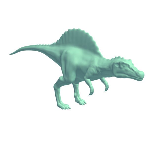 Spinosaurus v1 dinozorlar yazdırılabilir düşük poli 3D print model - Mito3D
