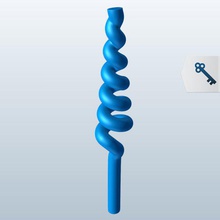 spiral v1 magic wand toys printable lowpoly 3d print model - Mito3D