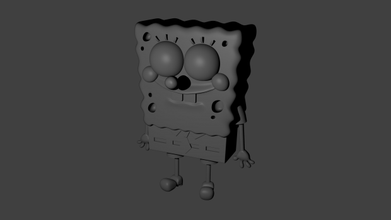 spongebob Zeichen 3d print model - Mito3D
