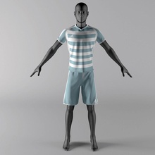 esporte pano o personagem roupas homem manequim modelo rev4nsh camisa curta t 3d print model - Mito3D