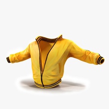 sport chaqueta 3d carácter paño ropa la el cuero modelo pit3dd realista deporte deportiva vray 3d print model - Mito3D