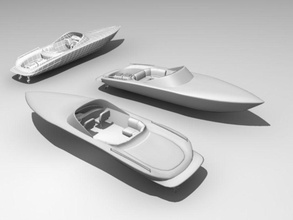 sportboat la barca commerciale da crociera gioco più in basso di lusso marino modello motore motoscafo oceano piacere poli ricreative mare per spedizione velocità sport acqua moto d'acqua legno yacht ykay 3d print model - Mito3D