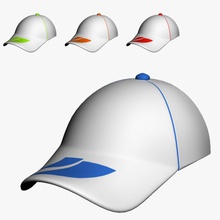 spor kap aksesuar beyzbol çocuk karakter kıyafetler kriket şapka ışık yeşil model 3d print model - Mito3D