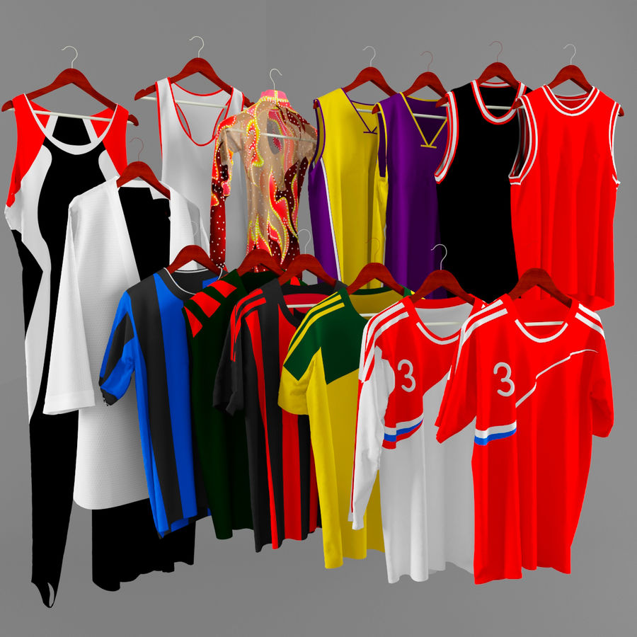 sports shirts basketball clothes collection flowpoly football gymnastic hakama karate kimono kit model shirt soccer sport t tshirt xxxgaurangaxxx 3D print model - Mito3D