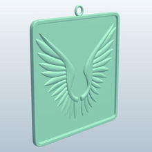 spread wings v2 fob items printable lowpoly 3d print model - Mito3D